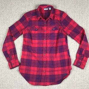 LL Bean Womens XS Whisper Lodge Flannel Shirt